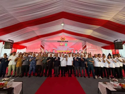 DILANTIK - Pengurus KONI Kalimantan Barat Periode 2025-2029 dilantik, di Halaman Grand Mahkota Hotel Pontianak, Rabu (28/1/2026). IST