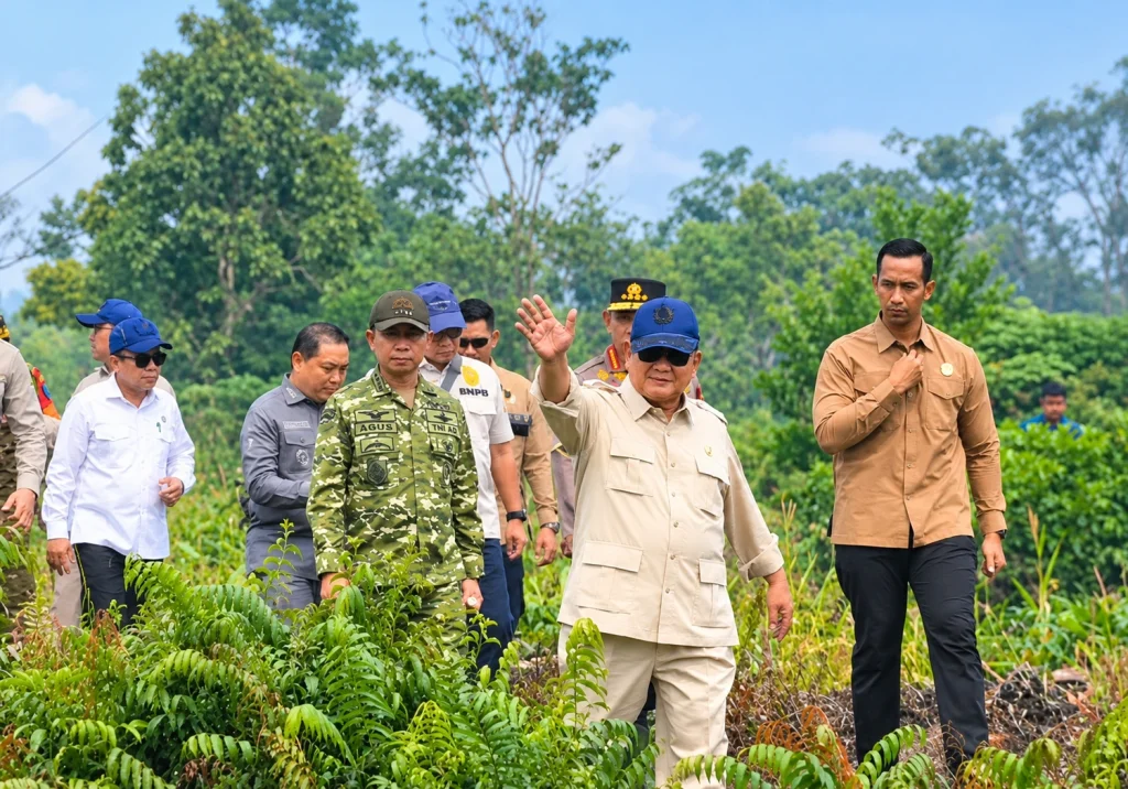 Presiden Prabowo meninjau langsung Karhutla